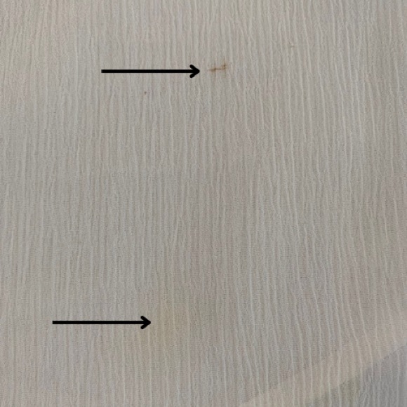 CANDIE’S Blouse Semi Sheer Ivory Lace Black Buttons and Accents Long Sleeve - Picture 9 of 15